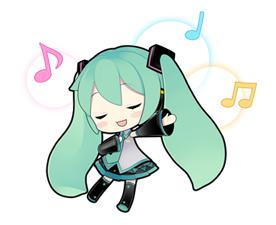 求这个初音未来表情包 如图