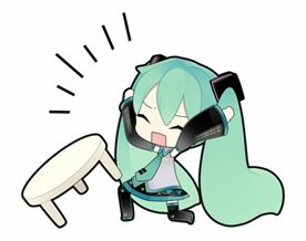 初音未来表情包，初音未来表情包傻fufu