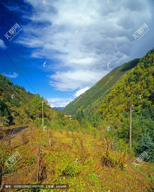 加拿大魁北克省南北走向的山谷图片