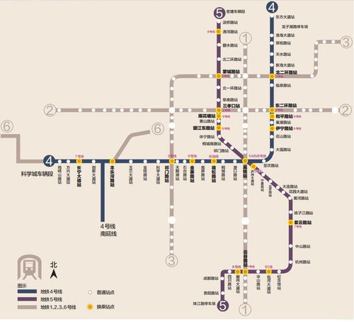 地铁四号线线路图，杭州地铁四号线线路图